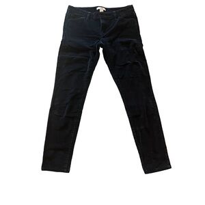 Banana republic suede pants size 27 women skinny blue dark wash mid rise